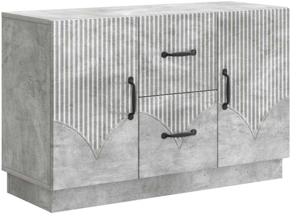 vidaXL Sideboard Betongrau 89 x 34,5 x 57 cm Holzwerkstoff 895348
