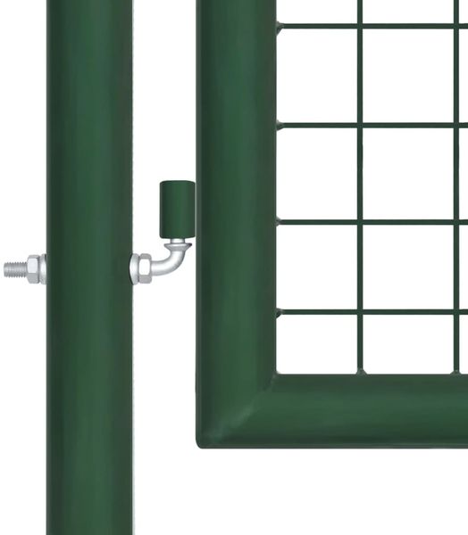 vidaXL Maschen-Gartentor aus Stahl 400 x 75 cm Grün 145747 Bild 3