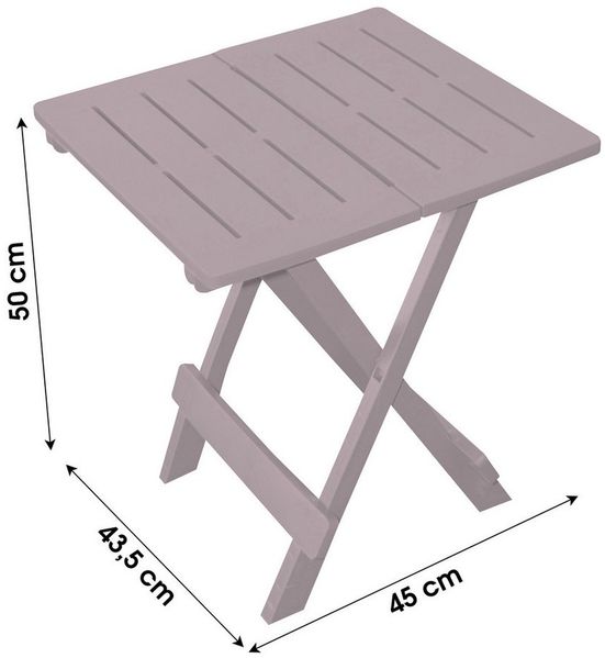 Annastore Klapptisch Klapptisch aus Kunststoff Campingtisch klappbar Falttisch, Wetterfest, Beistelltisch klappbar