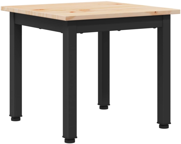 vidaXL Couchtisch Natur 40 x 40 x 36 cm Massives Kiefernholz 892753