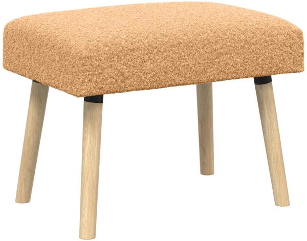 vidaXL Bank Uni Beige 60 x 40 x 45 cm Bouclé 42038404