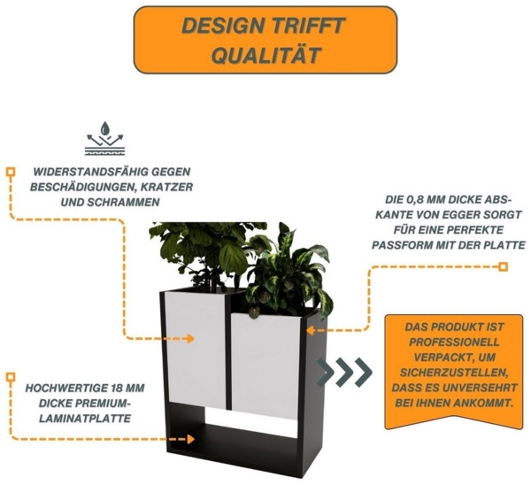 Raumhirsch Furniture Blumenständer für Innenräume, Blumenkasten ohne Einsatz, Pflanzkasten Bild 3