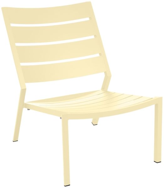 Gartensessel Delia aus Aluminium, modern und stapelbar, in Lemon Gelb, von Brafab