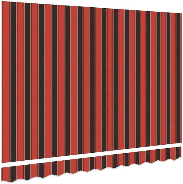 vidaXL Markisenersatzstoff Orange und Braun 3,5 x 2 m Polyester 42000430 Bild 4