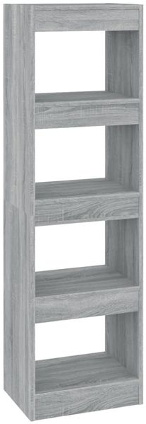 Bücherregal | Standregal Grau Sonoma 40x30x135 cm