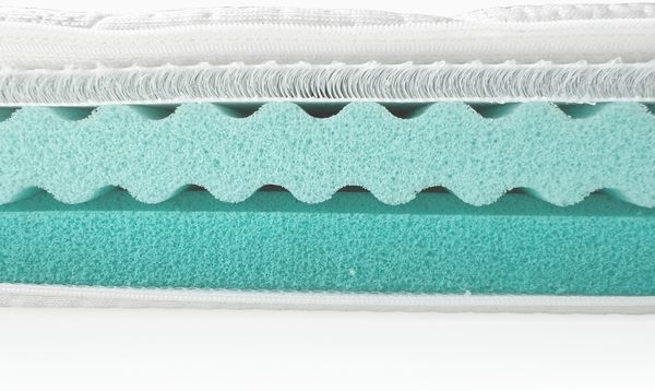 Träumeland Beistellbett Matratze AIR groß 50 x 88 x 7 cm, 2 abgerundete Ecken Bild 4