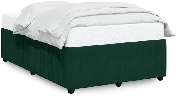 Einzelbettgestell Design für Erwachsene ohne Matratze Dunkelgrün 120x200 cm Samt d4779e