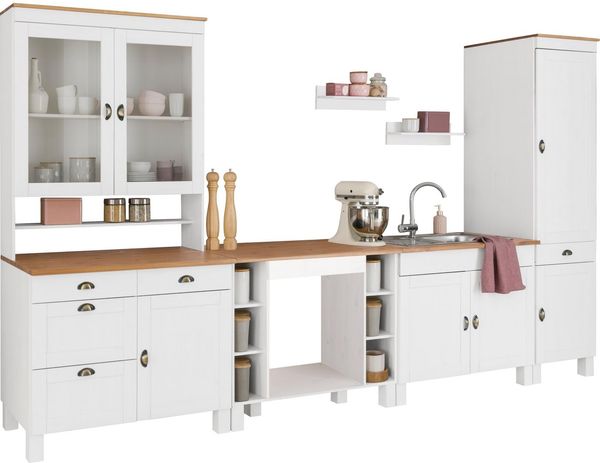 Home affaire Küchenzeile Oslo, Breite 350 cm, in 2 Tiefen, ohne E-Geräte