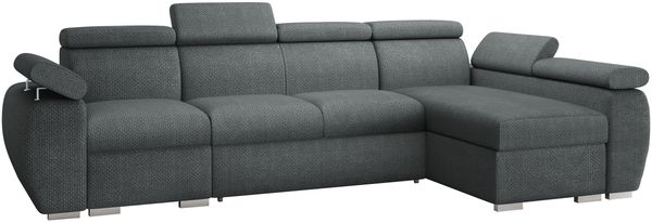 Ecksofa Boston LCP mit 2 Bettkästen und Schlaffunktion (Farbe: Flow 21, Seite: Rechts 1P(65)+2R+LCP)