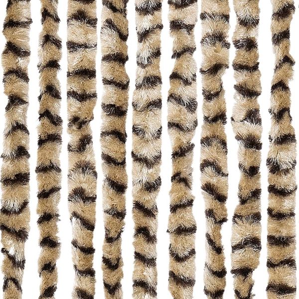 vidaXL Fliegenvorhang Beige und Braun 118x220 cm Chenille 4004888 Bild 5