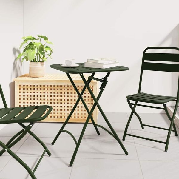 vidaXL Bistrotisch Dunkelgrün 55 x 55 x 72,5 cm 42002943