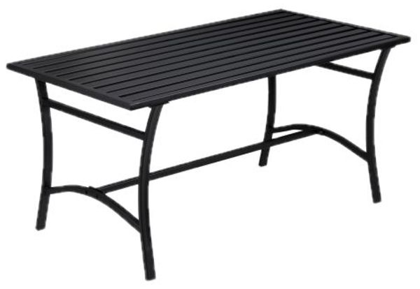 Relaxdays Gartentisch rechteckig schwarz Bild 9
