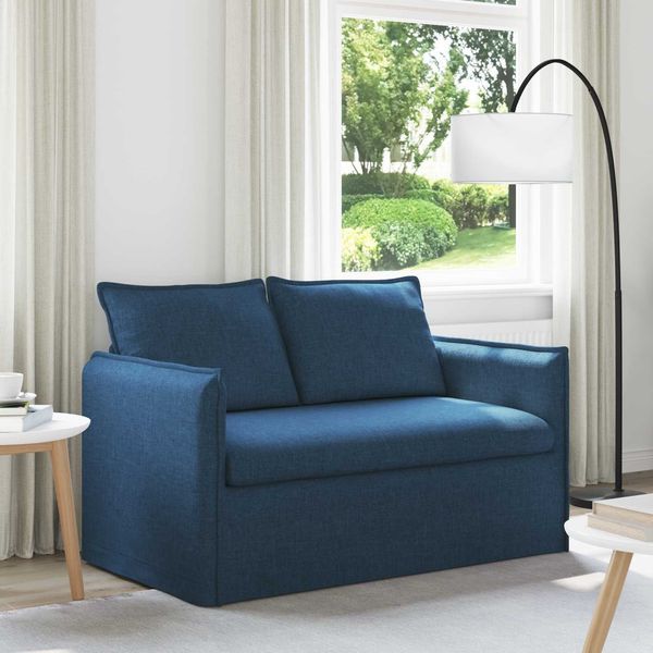 vidaXL Sofa Blau 136 x 82 x 85 cm Stoff 42024517