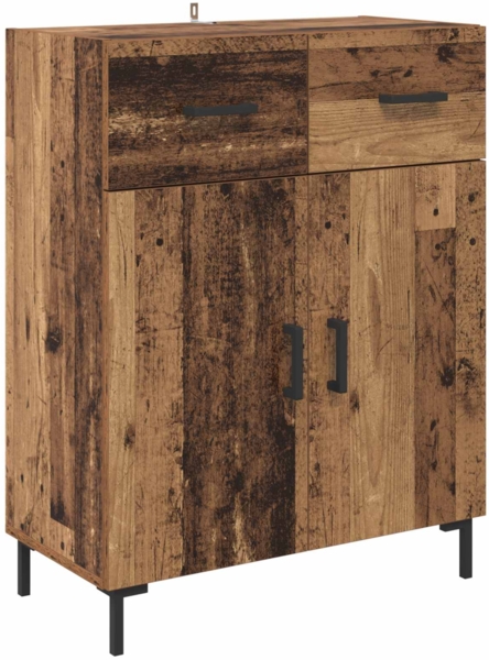 vidaXL Highboard Wandmontiert Altholz 69,5 x 34 x 180 cm Holzwerkstoff 3415832