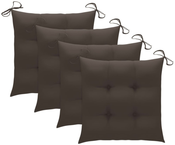 vidaXL Klappbare Gartenstühle 4 Stk. mit Kissen Massivholz Akazie 3064586 Bild 8