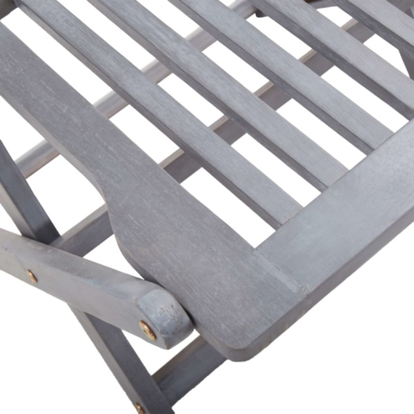 vidaXL Klappbare Gartenstühle 4 Stk. mit Kissen Massivholz Akazie 3064586 Bild 12