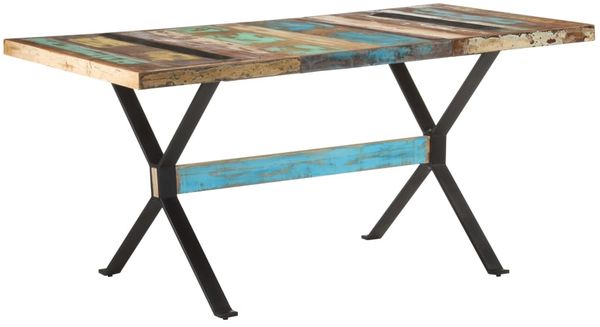 vidaXL Esstisch 160x80x76 cm Altholz Massiv 321609
