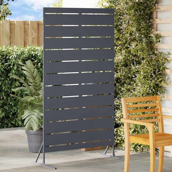 vidaXL Sichtschutz Anthrazit 100 x 50 x 180 cm Stahl 868565