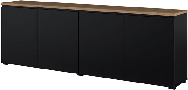 OTTO home Sideboard Modo, Breite 200 cm, moderne grifflose Kommode 4Türen, Anrichte mit viel Stauraum, Einlegeböden verstellbar