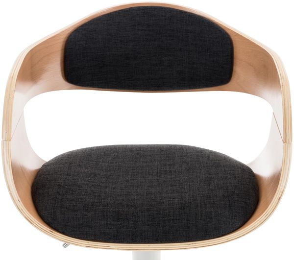 CLP 2er Set Barhocker Kingston Stoff drehbar mit Höhenverstellung,natura/dunkelgrau Bild 6