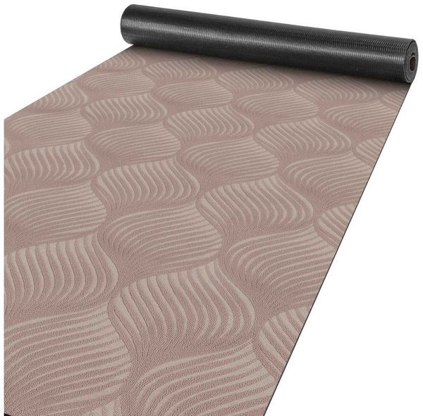 ANRO Küchenläufer Teppichläufer Läufer Textil BAKER Premium, Eckig, Bodenläufer 100x100cm Blatt Braun pflegeleicht
