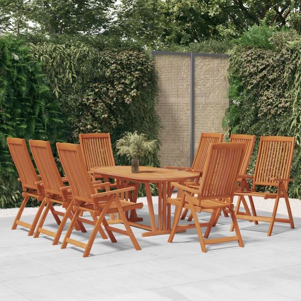 vidaXL Klappbare Gartenstühle 8 Stk. Massivholz Eukalyptus 3087346