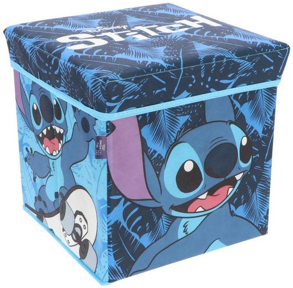 Disney Aufbewahrungsbox Disney Stitch Kinder Spielzeugkorb mit Deckel 30x30x30 cm