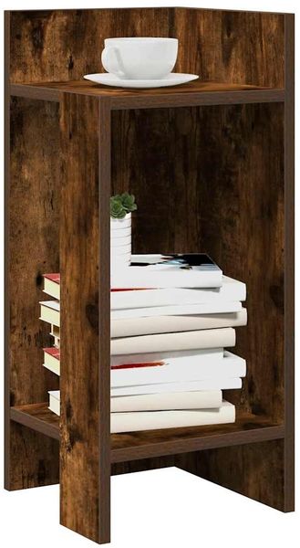 vidaXL Beistelltisch mit Ablage Räuchereiche 25,5x27x60 cm 858550