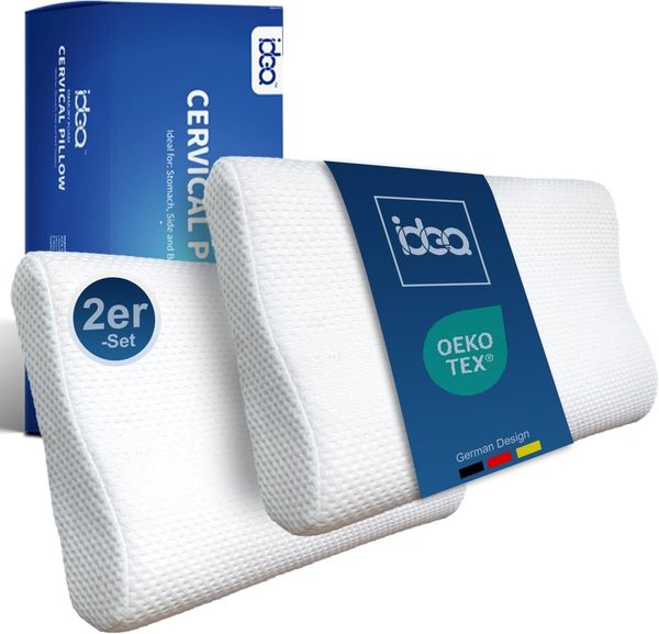 Nackenstš¹tzkissen Kopfkissen Memory Foam Kissen, Nackenstš¹tzkissen 57 x 35 x 9/11cm