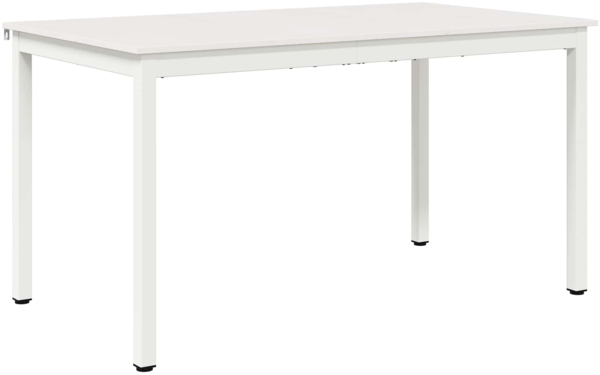 vidaXL Esstisch Weiß 140 x 80 x 75 cm Massives Kiefernholz 892790