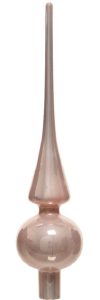Kaemingk Christbaumspitze Christbaumschmuck Christbaumspitze Glas Ø 6 x 26 cm puderrosa emaille