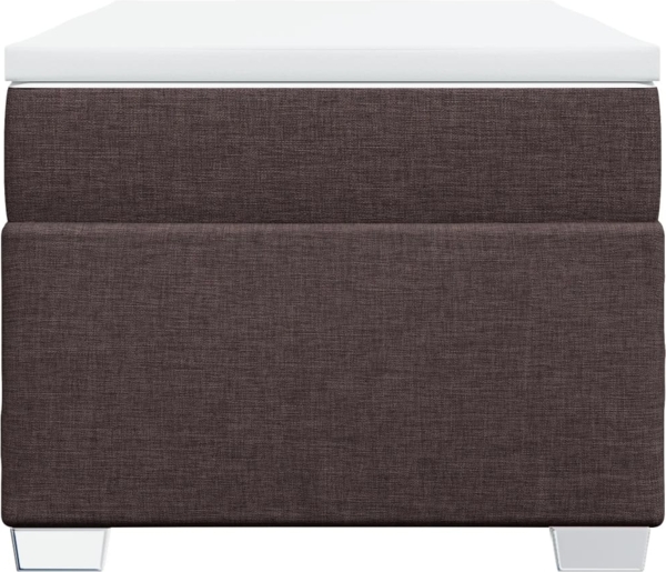 vidaXL Boxspringbett mit Matratze Dunkelbraun 80x200 cm Stoff 3285091 Bild 3
