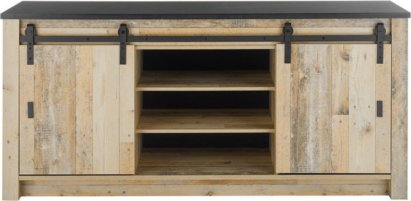 SHERWOOD Küchenschrank Old Style hell 2 türig 201 cm
