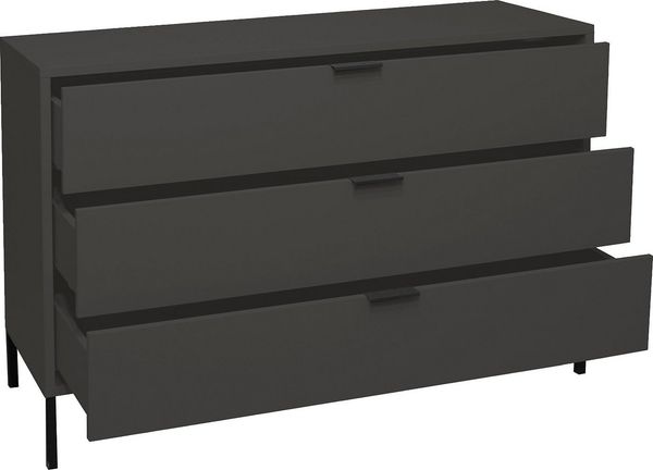 Maeusbacher Bonnie Kommoden Quadrat anthrazit matt lack BxHxT: 119 x 80 x 45 cm Bild 3