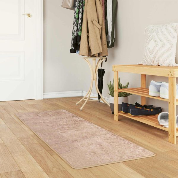 vidaXL Teppichläufer MARSA Sand 50 x 100 cm Polyester und PVC 42023102