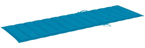 vidaXL Sonnenliege mit Blauer Auflage Imprägniertes Kiefernholz 3065823 Bild 5