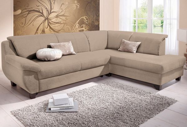 Home affaire Ecksofa Yesterday L-Form, wahlweise mit Bettfunktion, auch in Cord