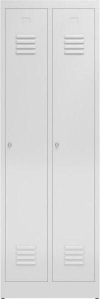 Garderobenschrank ClassiX Basic Metallspind in verschiedenen Größen wählbar - 2 Abteile ca. 59 x 180 x 50 cm
