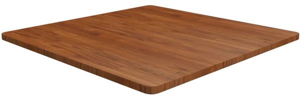 vidaXL Tischplatte Quadratisch Dunkelbraun 90x90x2,5cm Eiche Behandelt 343047