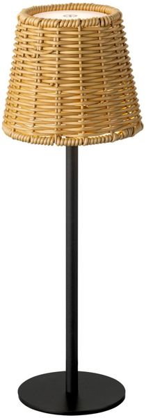 Novel Akku-Tischleuchte, Metall braun, H 36 cm, LED dimmbar mit Touchdimmer