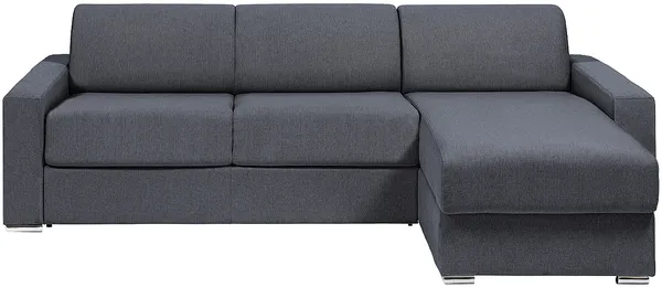 Vente-unique - CALITO Sofa Stoff GrauGrau - B 223 cm152 cm x H 93 cm x L 298 cm