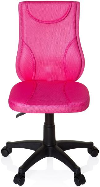 hjh OFFICE Kinderdrehstuhl KIDDY BASE Stoff Pink