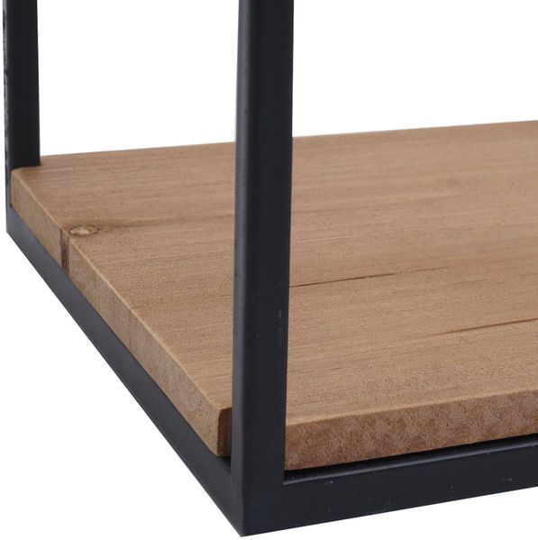 Wandregal HWC-Q81, Hängeregal Regal Holzregal Schweberegal, Industrial Shabby Tanne Holz Metall 21 x 104 x 18 cm Bild 5