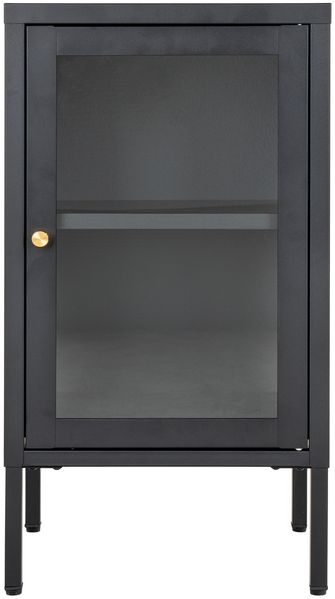 Beistellschrank >Dalby< in Schwarz, Metall - 38x70x35cm (BxHxT)