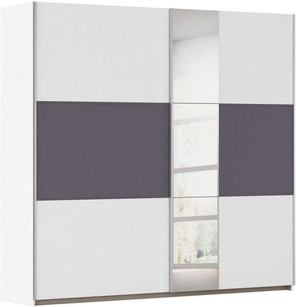 OTTO home Kleiderschrank Mehrzweckschrank Aktenschrank Möbel Mietswohnung TOPSELLER ASTANA (3 Ausstattungen BASIC/CLASSIC/PREMIUM (inkl. SOFT-CLOSE-FUNKTION) mit 3 Spiegelelementen, Metallgriffleisten alufarbig MADE IN GERMANY