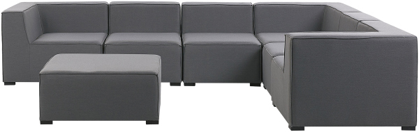 Lounge Set AREZZO Polyester Grau Linksseitig