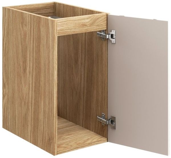 Badmöbel Set 3-tlg Badezimmerset LAXY Eiche Beige Regal rechts inkl. Waschtisch Bild 3
