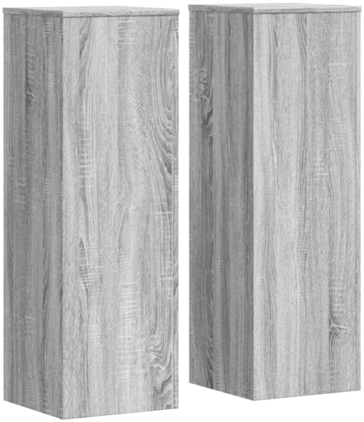 vidaXL Pflanzenständer 2 Stk. Grau Sonoma 33x33x100 cm Holzwerkstoff 3307887