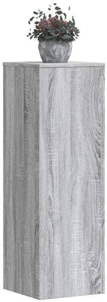 vidaXL Pflanzenständer 2 Stk. Grau Sonoma 33x33x100 cm Holzwerkstoff 3307887