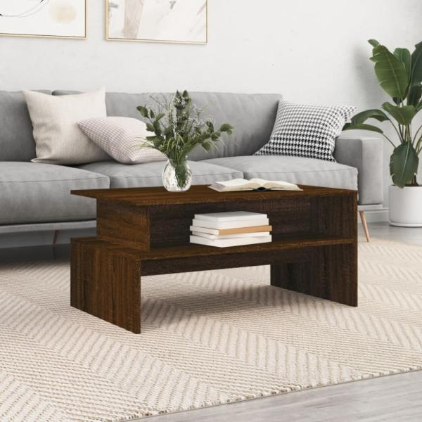 Couchtisch 90x55x42,5 cm Holzwerkstoff Dunkelbraun